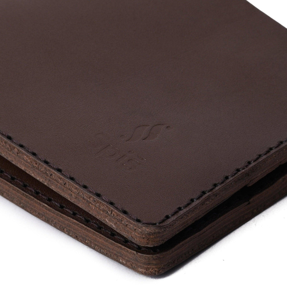 Brown bifold leather wallet - Spiš.
