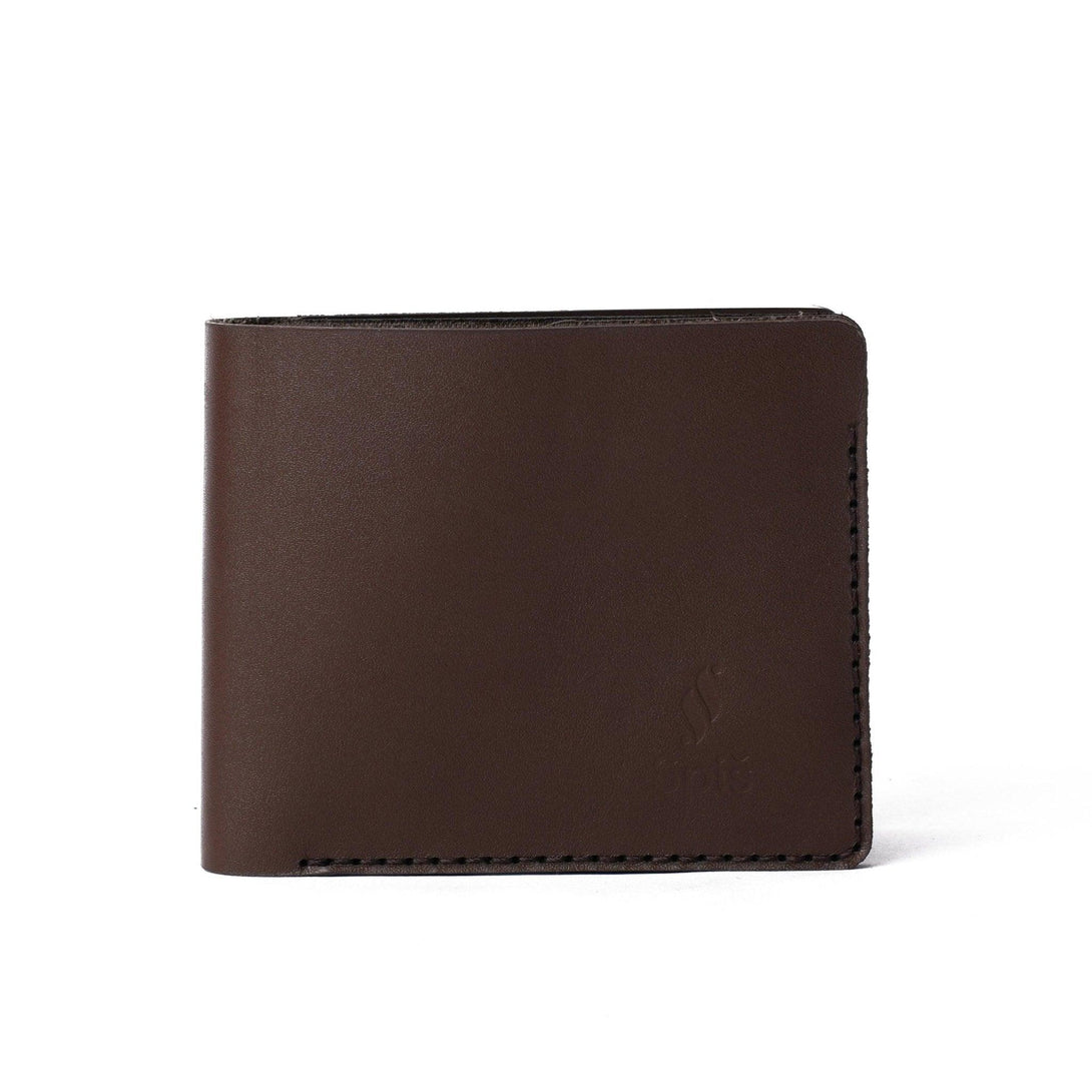 Brown bifold leather wallet - Spiš.