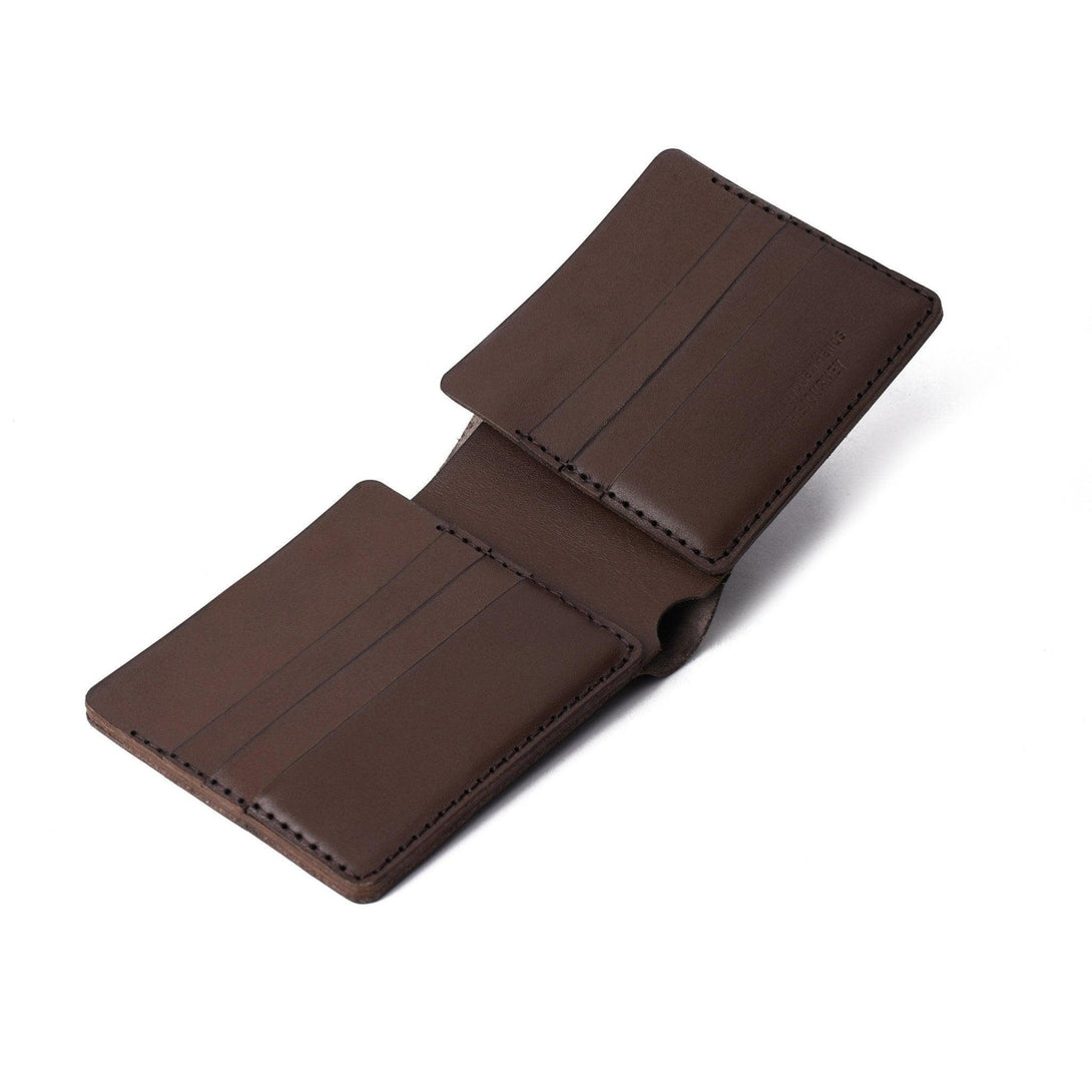 Brown bifold leather wallet - Spiš.